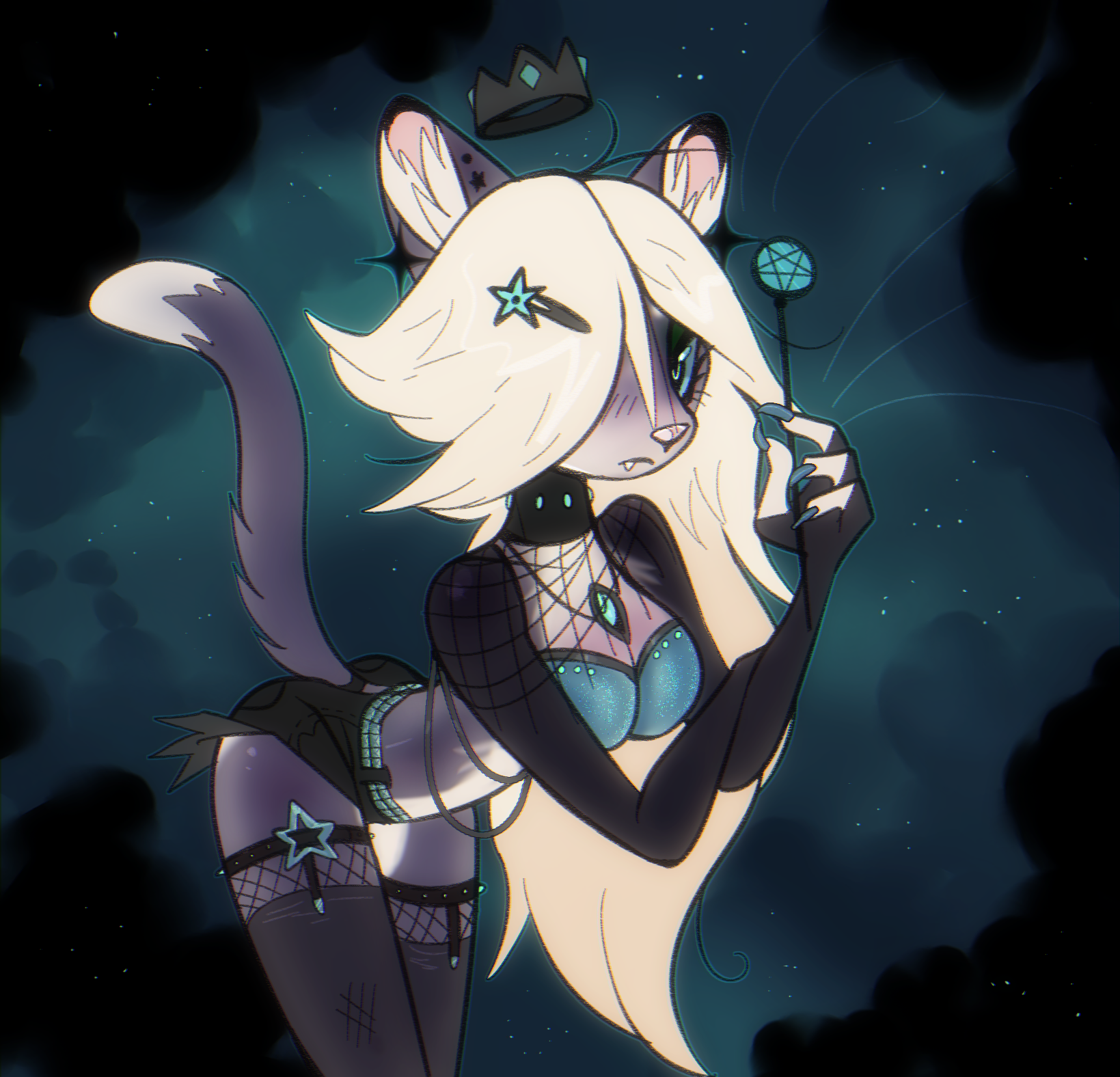 goth rosalina kitty by Zenirix -- Fur Affinity [dot] net