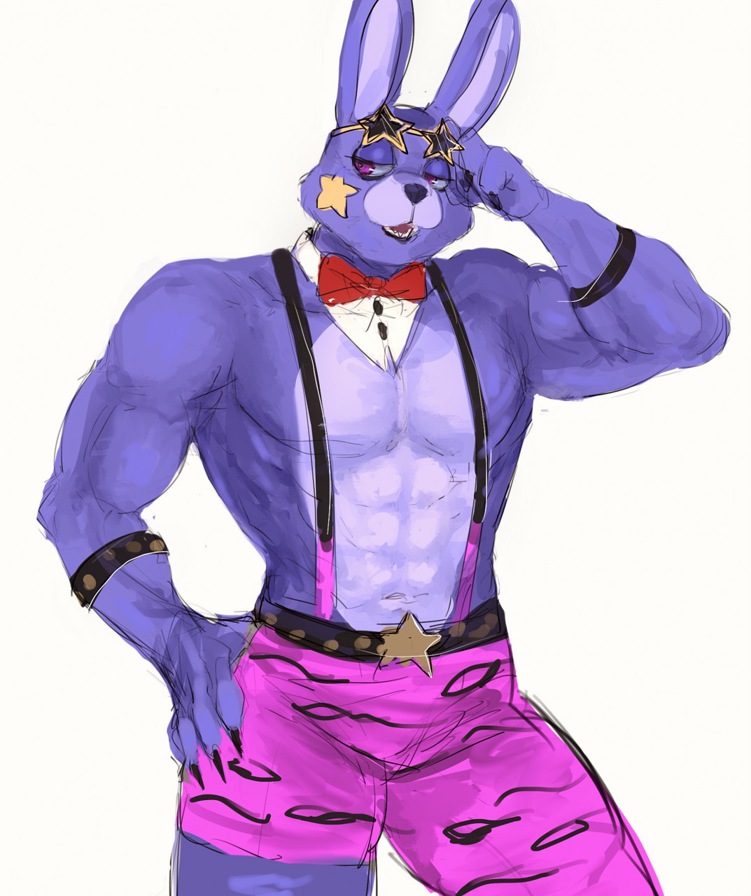 Glamrock Bonnie [Art] by Kiyar -- Fur Affinity [dot] net