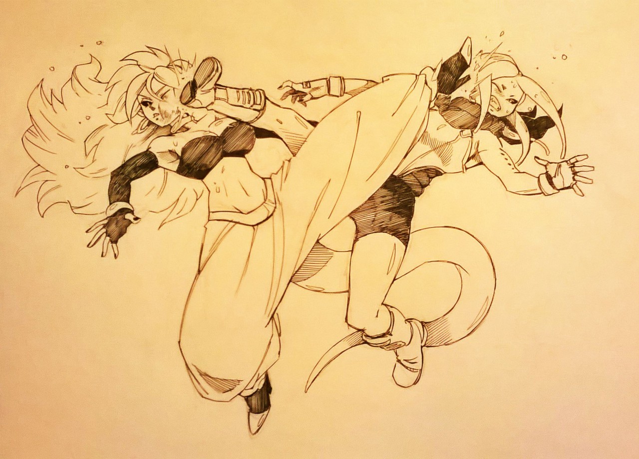 Majin Zam VS Android 21 by Zenox -- Fur Affinity [dot] net