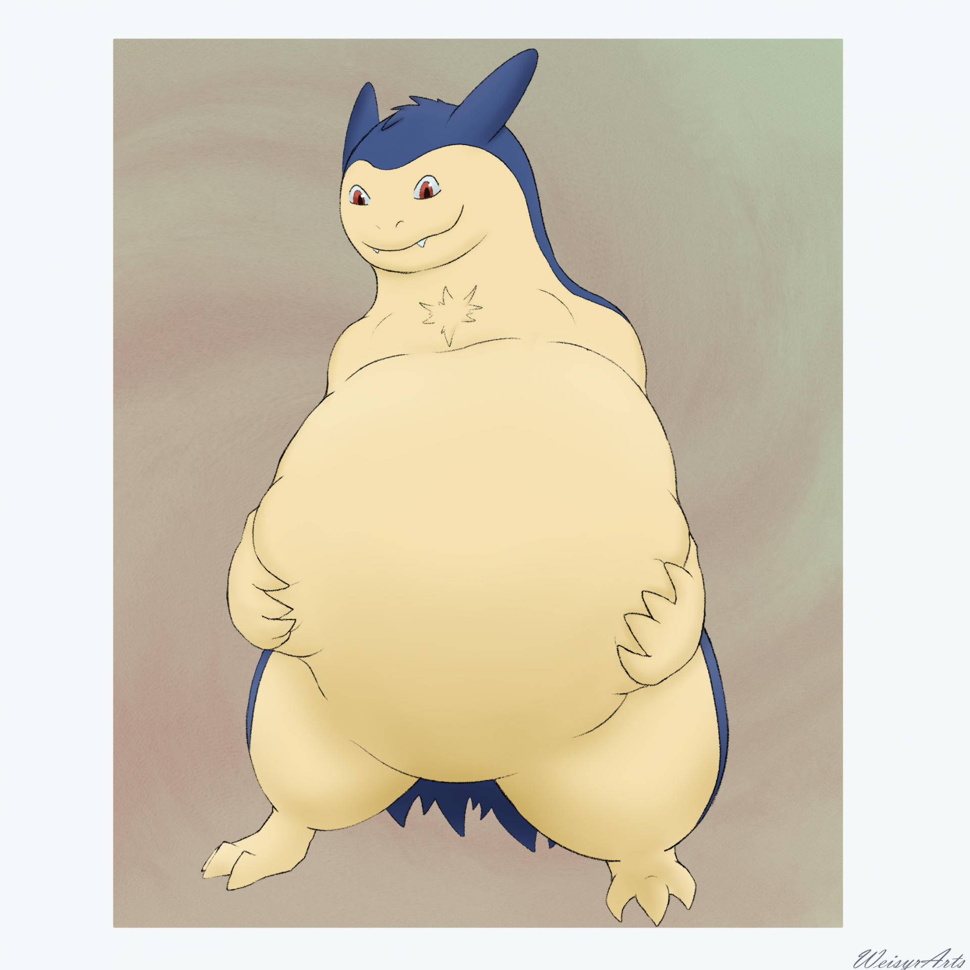 Typhlosion Belly Lift by Zephmin -- Fur Affinity [dot] net