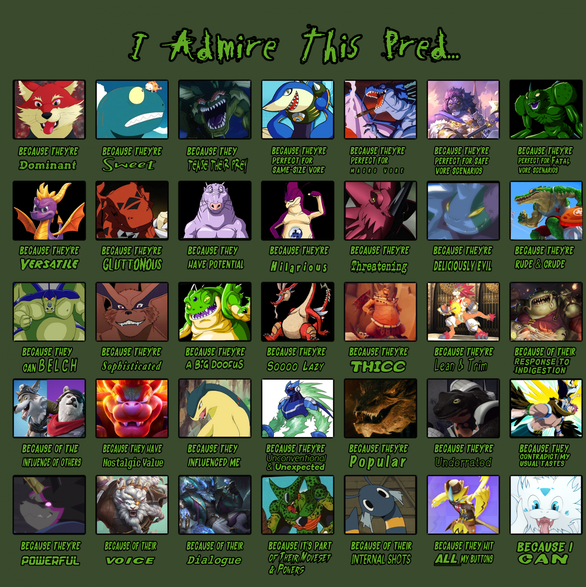 PvP Tier List (correct me if I'm wrong)