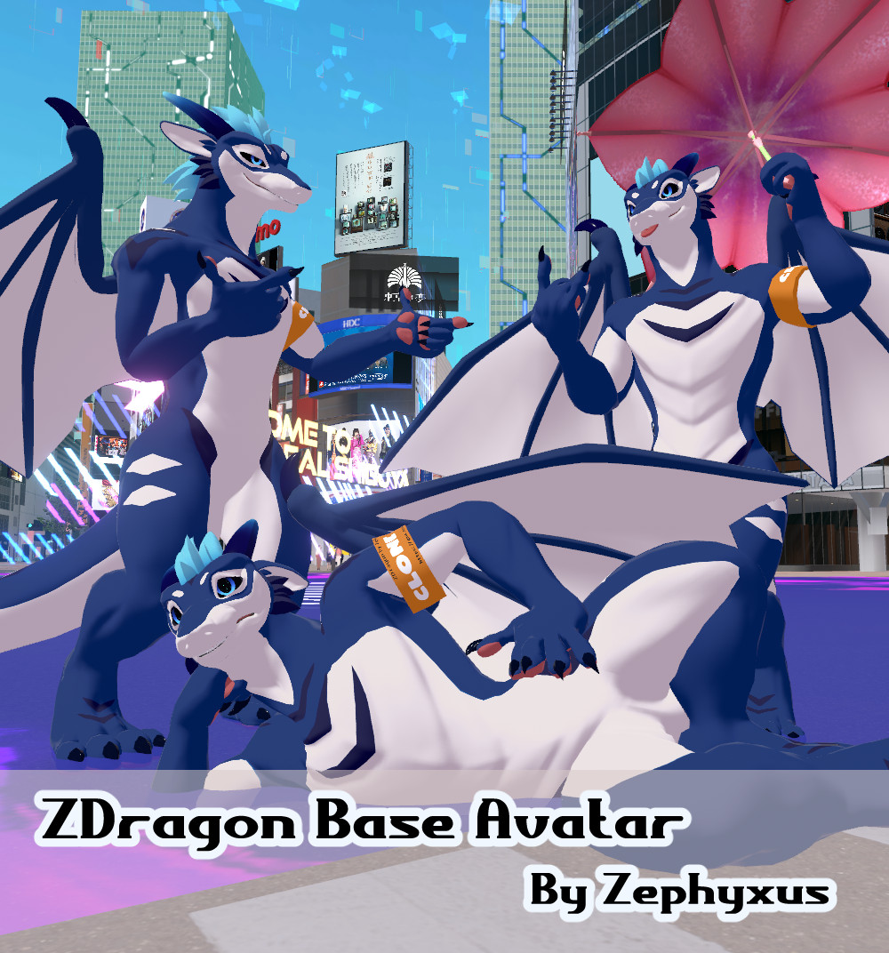 Dragon VRchat Model by Zairiza