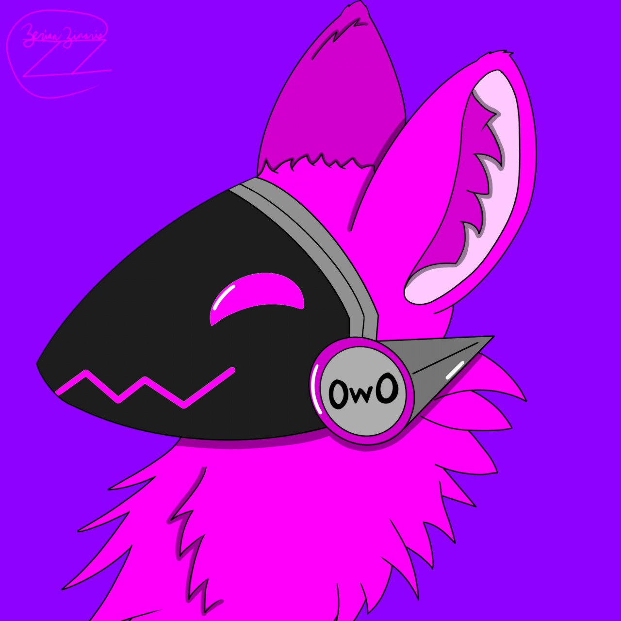 Protogen head art by Zephyrrcue -- Fur Affinity [dot] net