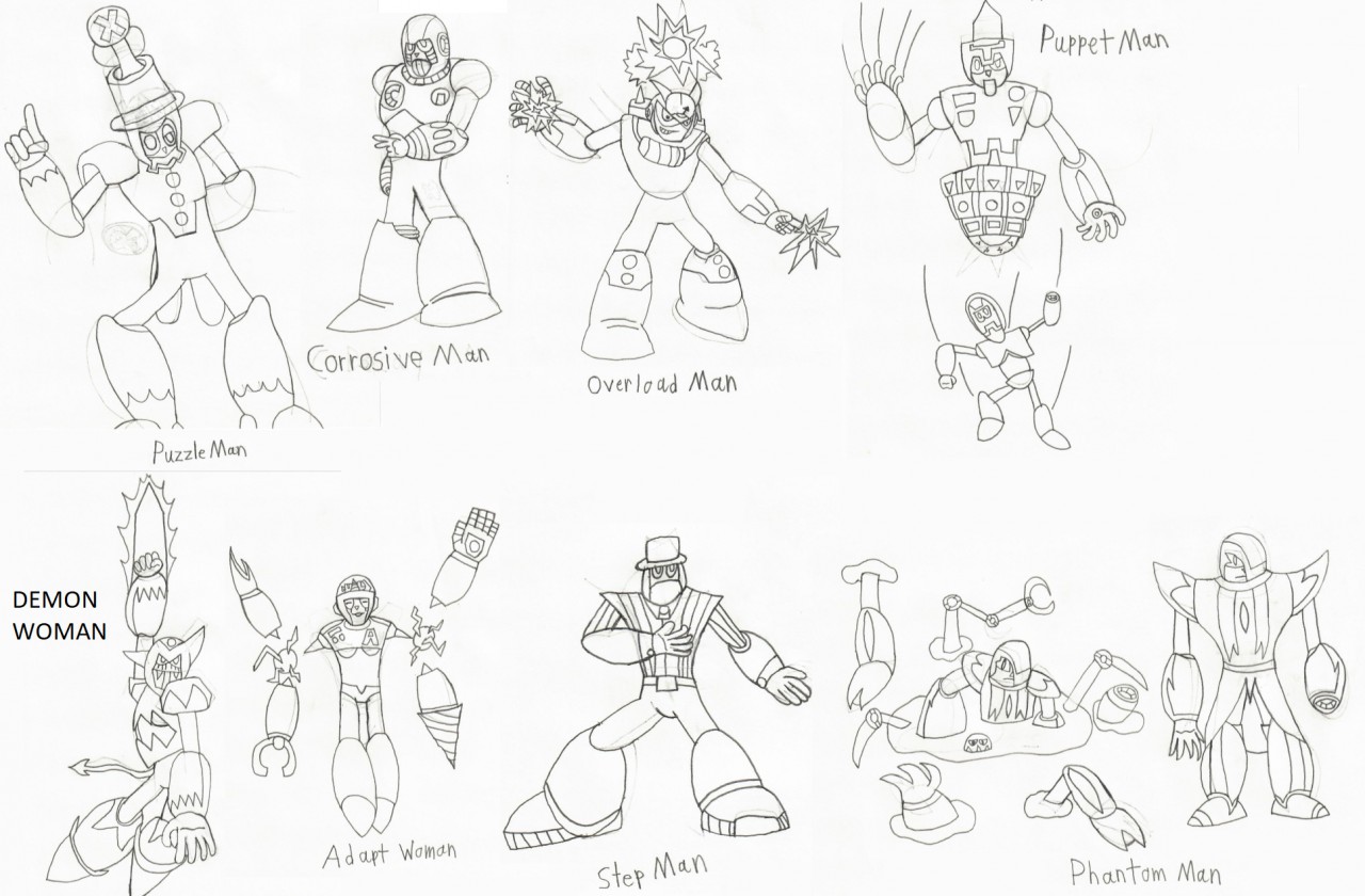 DZN robot masters rough sketchs by ZettoNecro -- Fur Affinity [dot] net