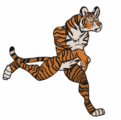 Tiger running ANIMATION by Zezil -- Fur Affinity [dot] net