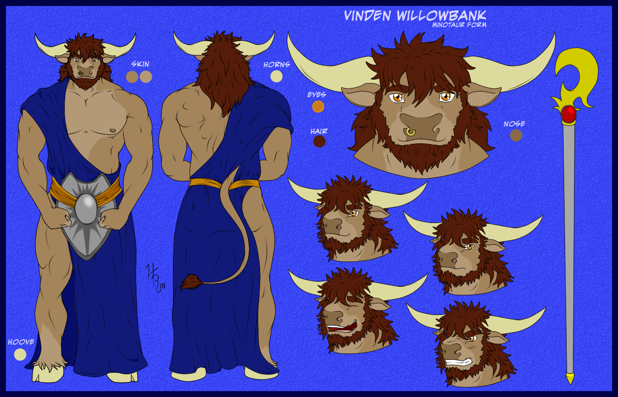 Vinden's Minotaur Form by zigzagziggy -- Fur Affinity [dot] net