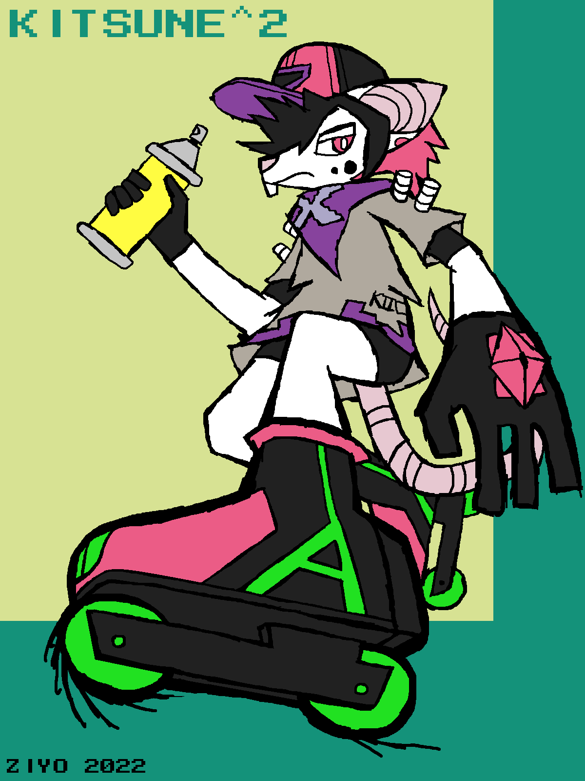 Jet Set Kitsune2 by ZiyoStreetSoul -- Fur Affinity [dot] net