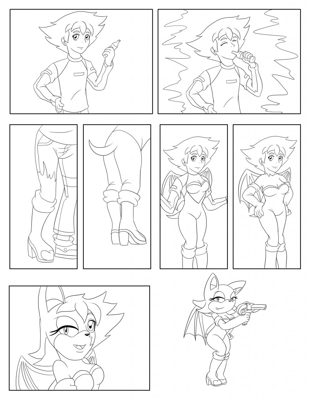Replacing Rouge the Bat page 1 by Zohaku1 -- Fur Affinity do