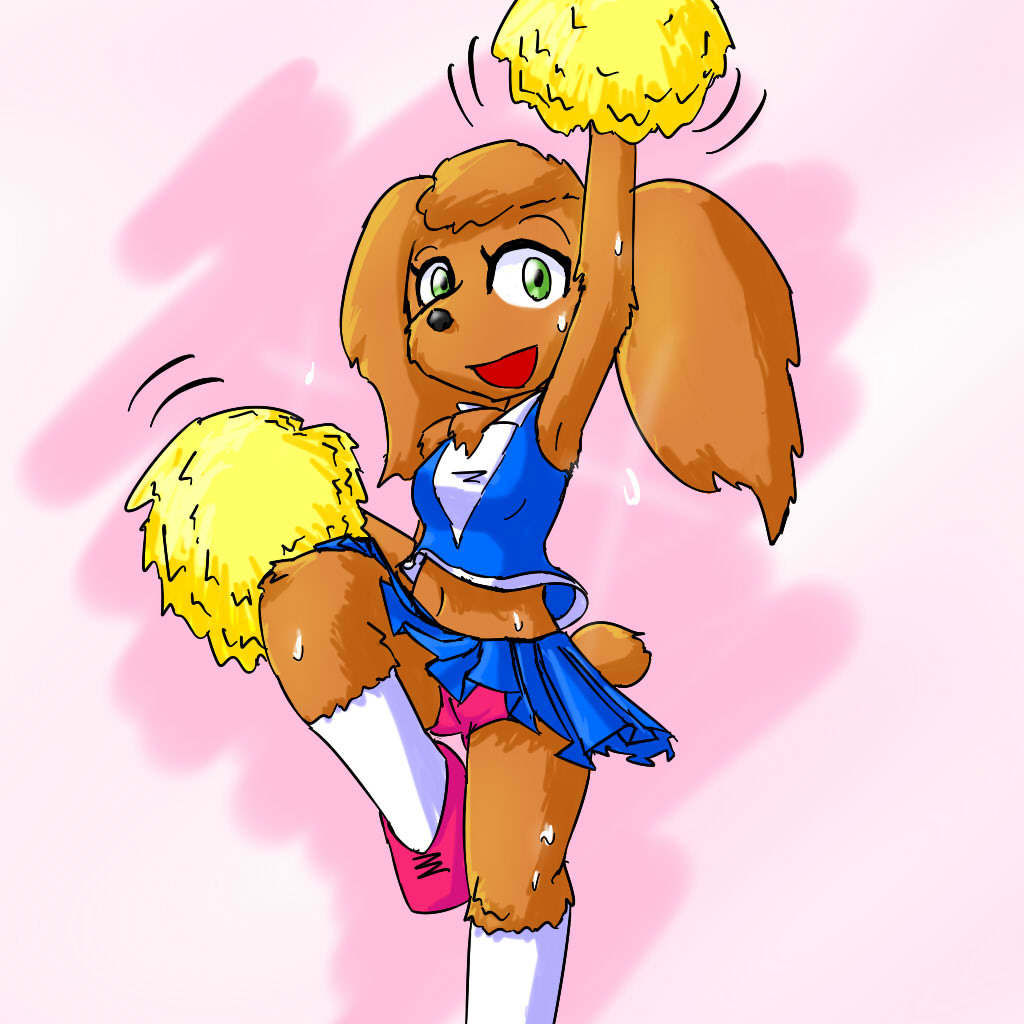 Cheerleader Dog by zokoira -- Fur Affinity [dot] net