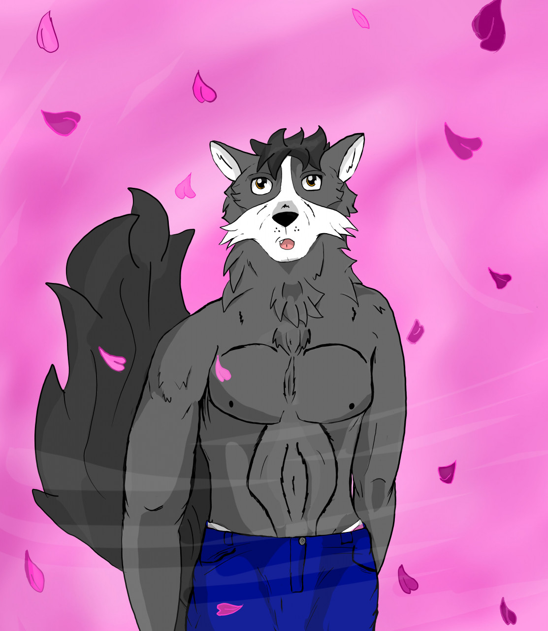 Riley - Cherry Blossoms 3 (Topless) by Zombie-Arren -- Fur Affinity [dot]  net