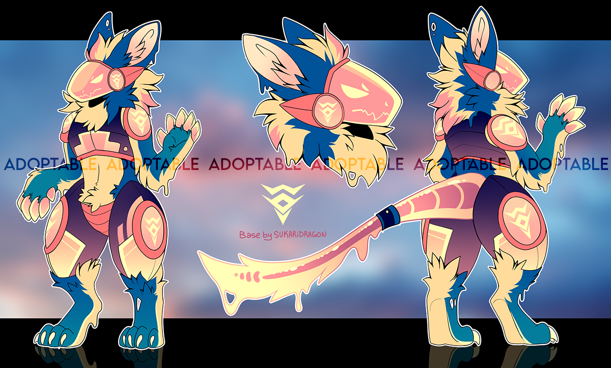 HQ DETAILED HALLOWEEN PROTOGEN ADOPT + 4 TELEGRAM STICKERS by AnalShop --  Fur Affinity [dot] net