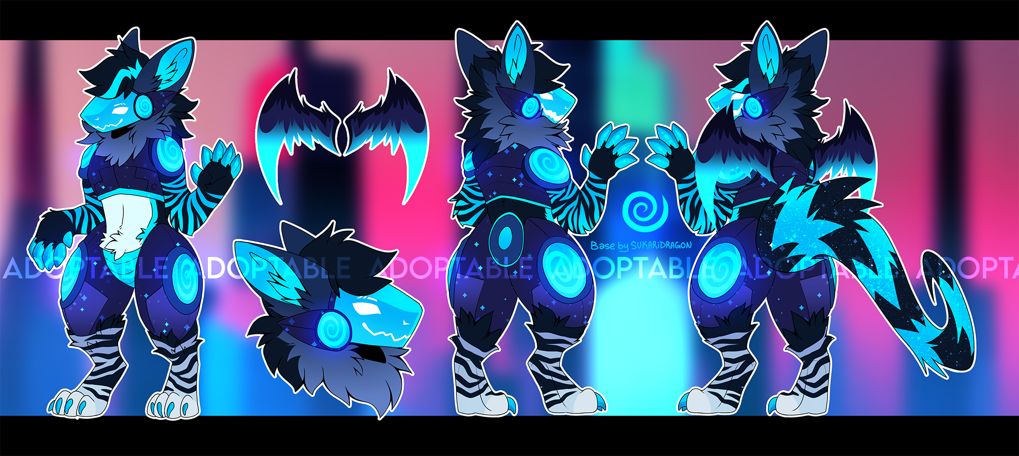 I have made myself a glow in the dark protogen player model for