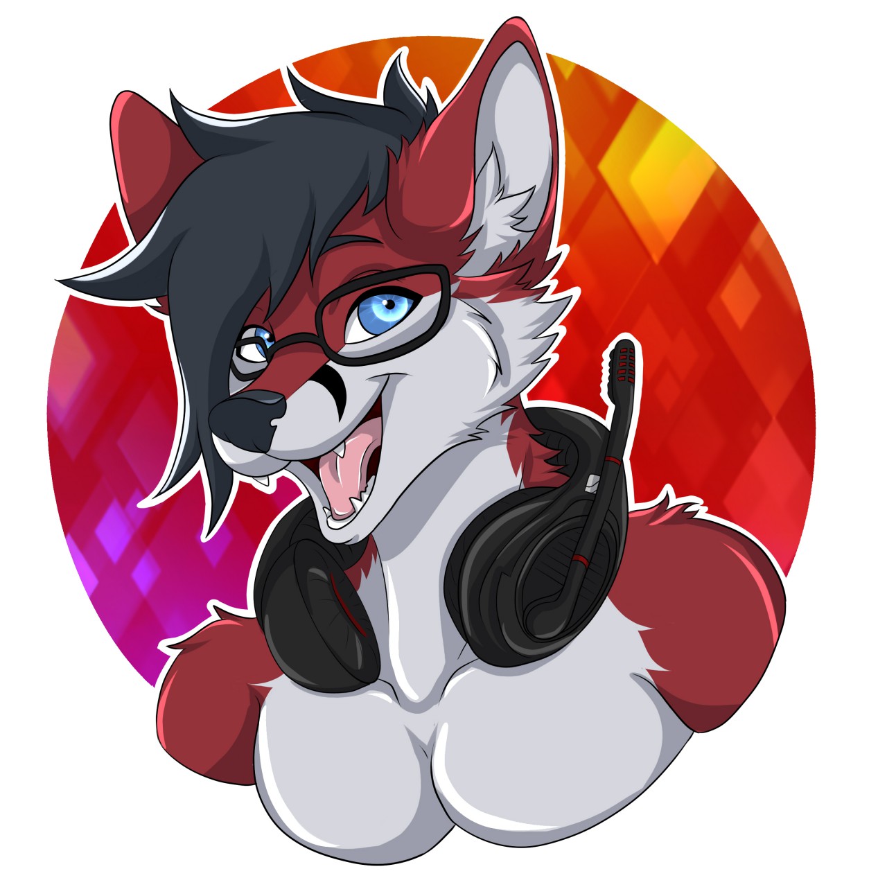 Headphone Fox by Zoru Fox Fur Affinity dot net