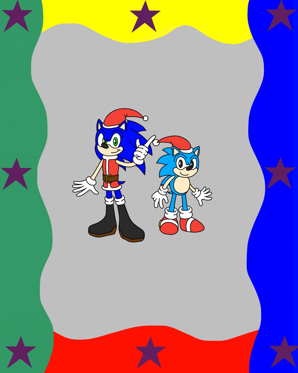 17Sonic- SonAmy Christmas kiss by GearGades -- Fur Affinity [dot] net