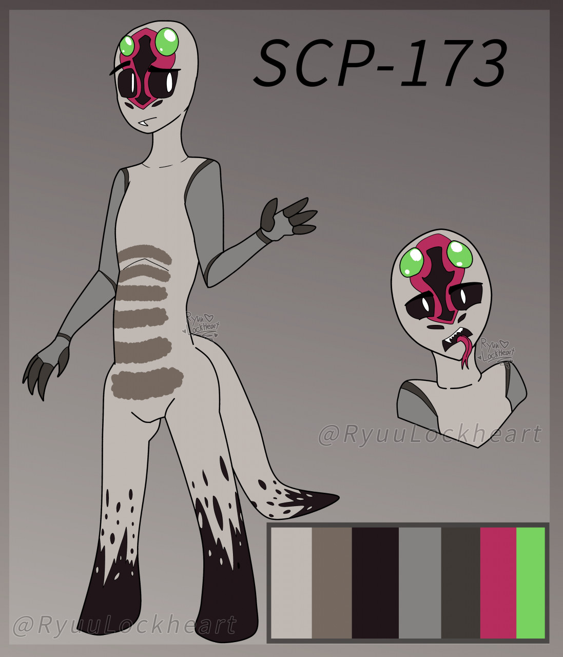 SCP-173 (redesigned) by Glury on DeviantArt