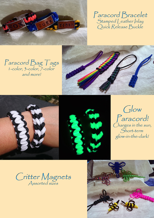 Paracord Accessories by Zura_Rozier -- Fur Affinity [dot] net