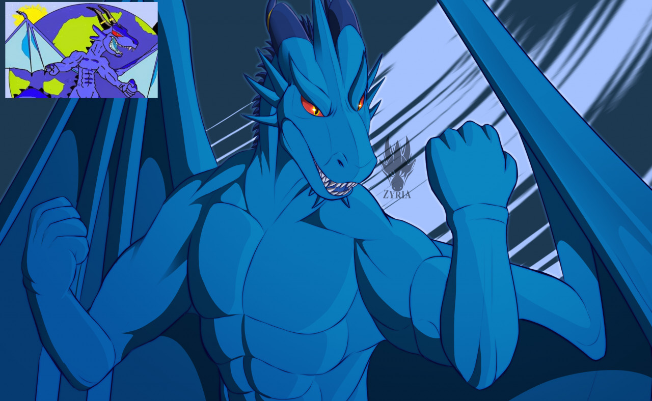 Blue Dragon ( 8 Years Remake) by ZyriaTheDragon -- Fur Affinity [dot] net