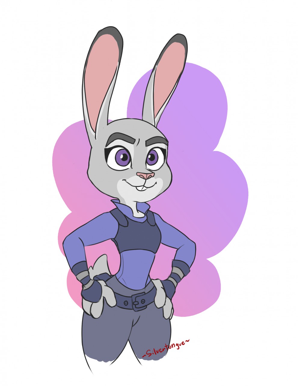 The Bunny Cop Judy Hopps by ~SilverTongue~ -- Fur Affinity [dot] net