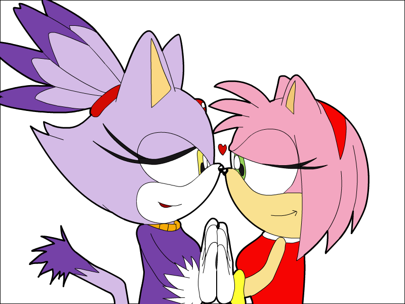 Sonic and Amy's Kiss After the Party by FaunaFox1 -- Fur Affinity